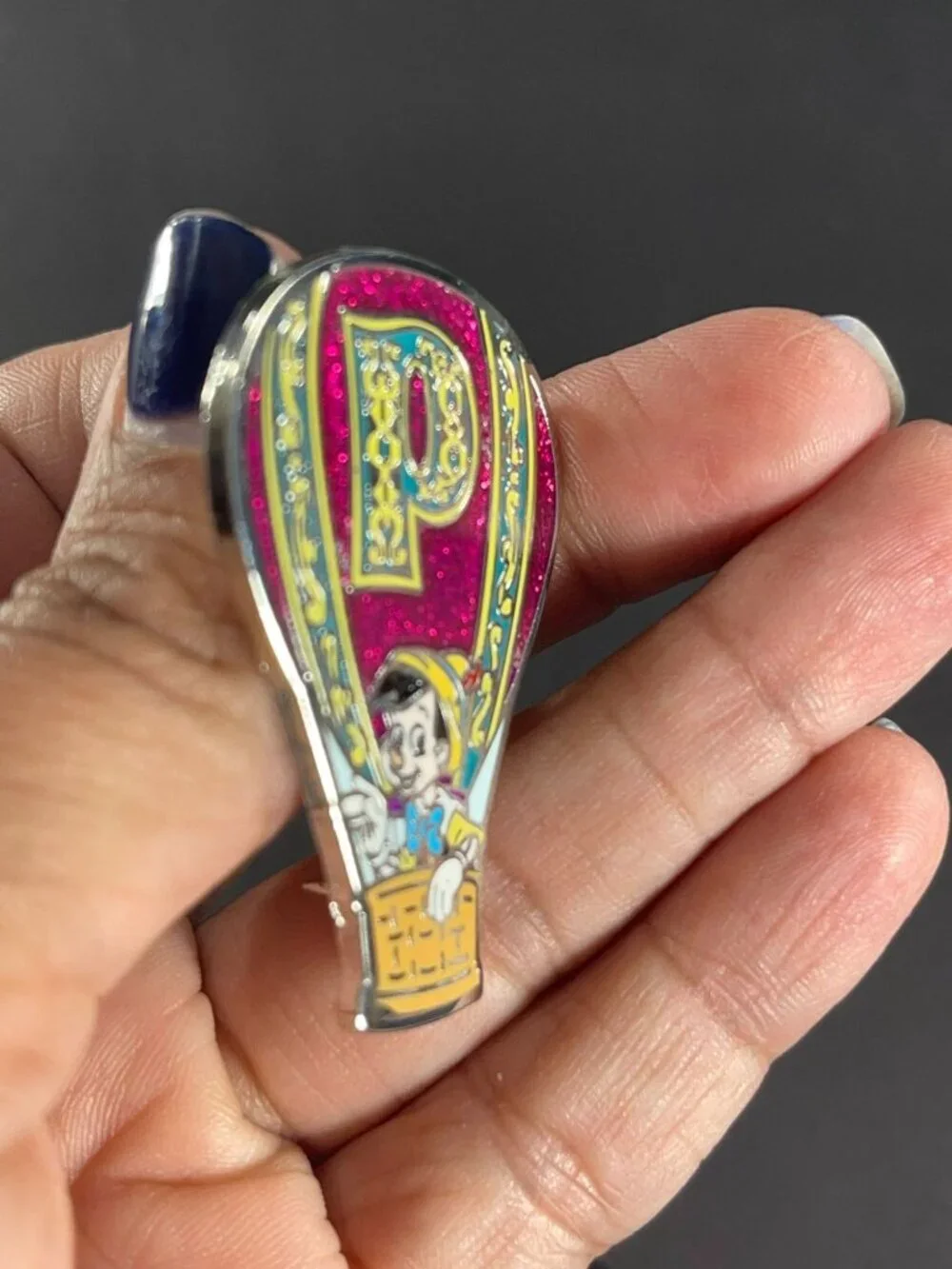 Disney Pinocchio Hot Air Balloon Trading Pin Adventure Out P Badge